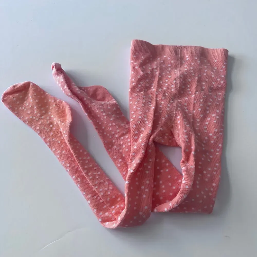June & January Dot Knit tights Size XL 7-10 years
